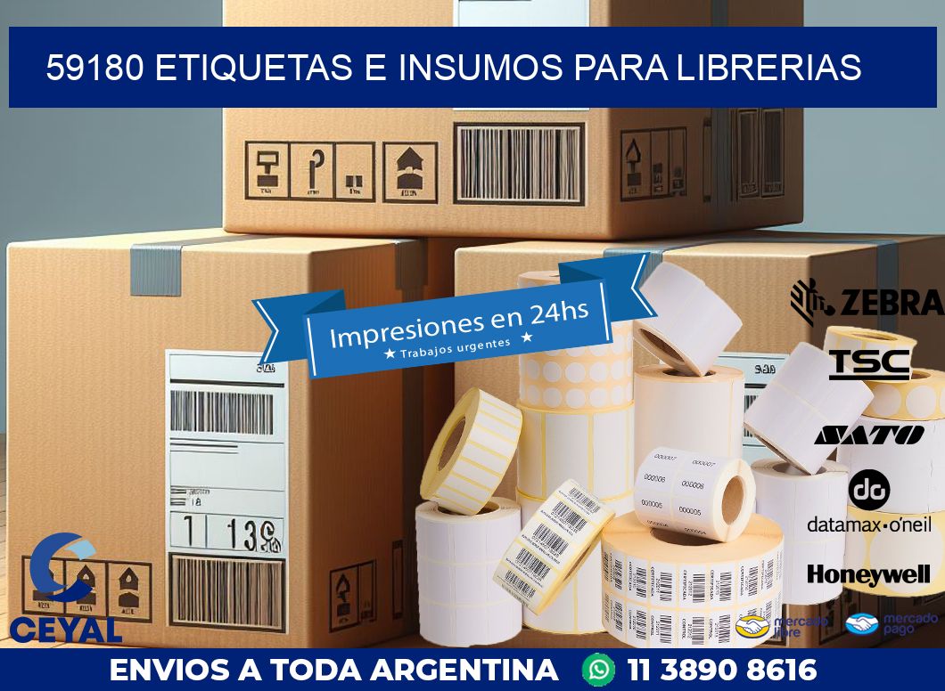 59180 ETIQUETAS E INSUMOS PARA LIBRERIAS