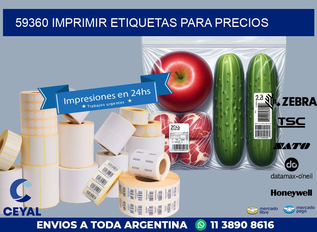 59360 IMPRIMIR ETIQUETAS PARA PRECIOS