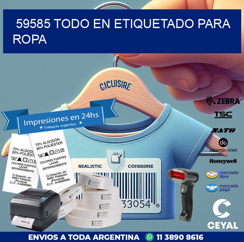 59585 TODO EN ETIQUETADO PARA ROPA