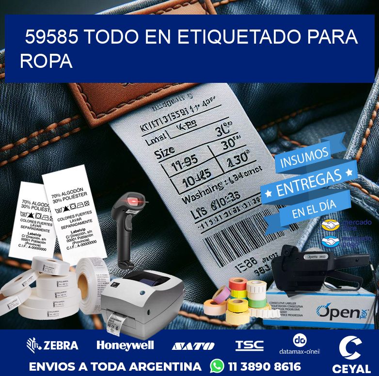 59585 TODO EN ETIQUETADO PARA ROPA