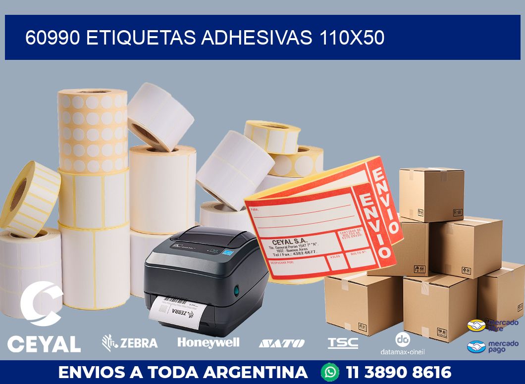 60990 ETIQUETAS ADHESIVAS 110X50