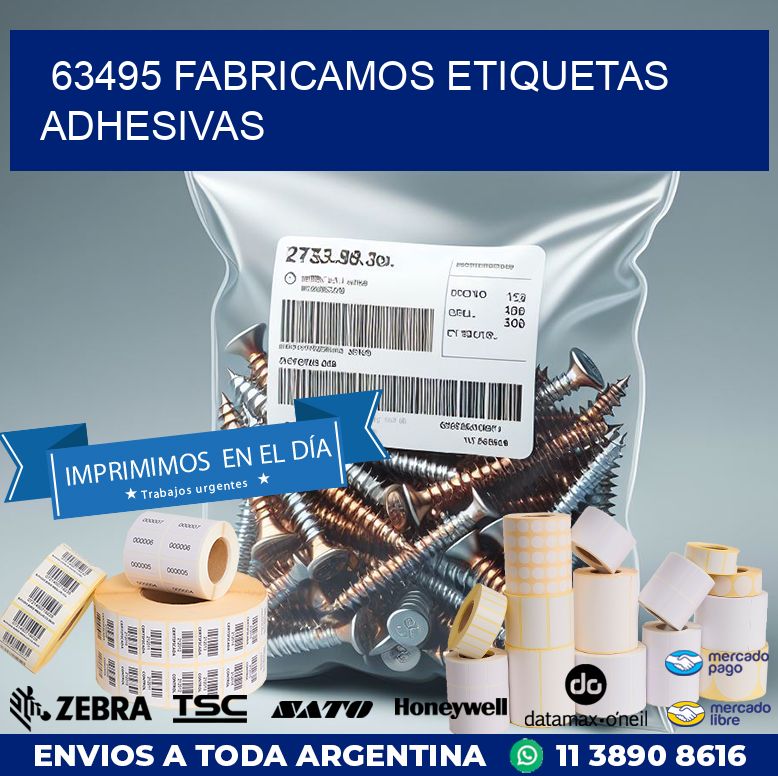 63495 FABRICAMOS ETIQUETAS ADHESIVAS