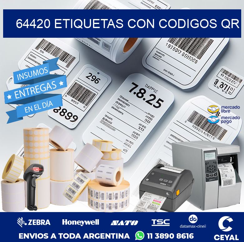 64420 ETIQUETAS CON CODIGOS QR