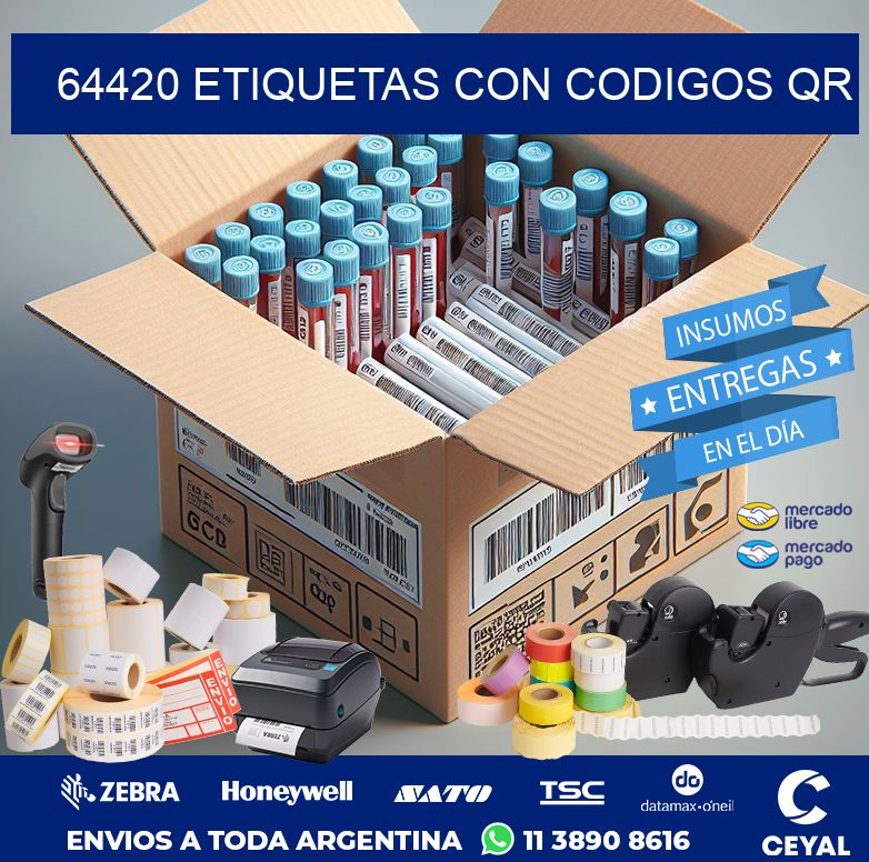 64420 ETIQUETAS CON CODIGOS QR