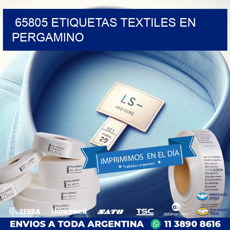 65805 ETIQUETAS TEXTILES EN PERGAMINO