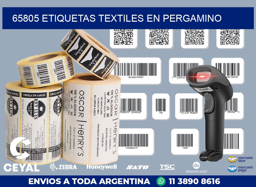 65805 ETIQUETAS TEXTILES EN PERGAMINO