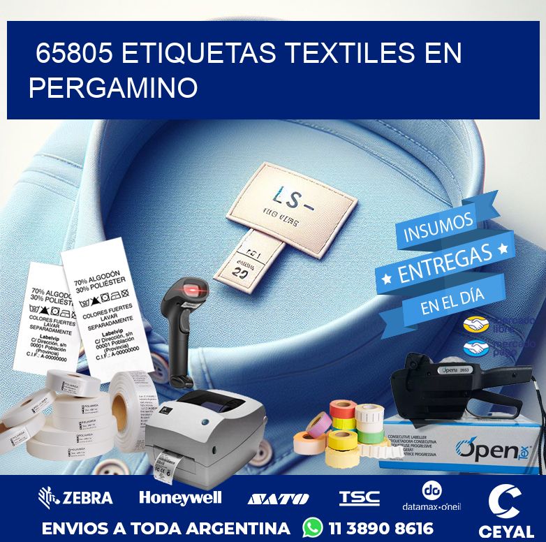 65805 ETIQUETAS TEXTILES EN PERGAMINO