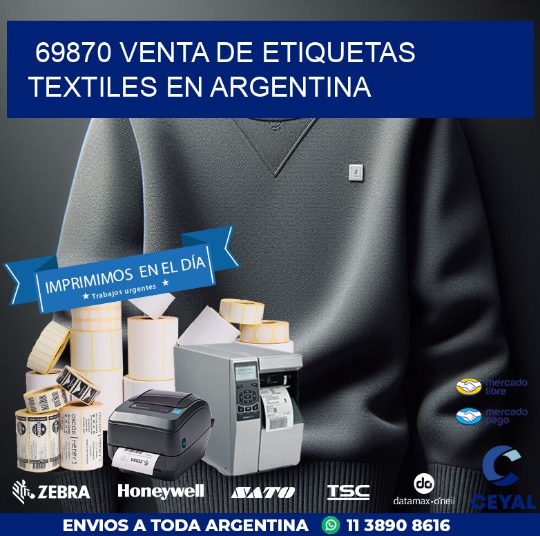 69870 VENTA DE ETIQUETAS TEXTILES EN ARGENTINA