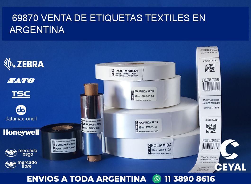 69870 VENTA DE ETIQUETAS TEXTILES EN ARGENTINA