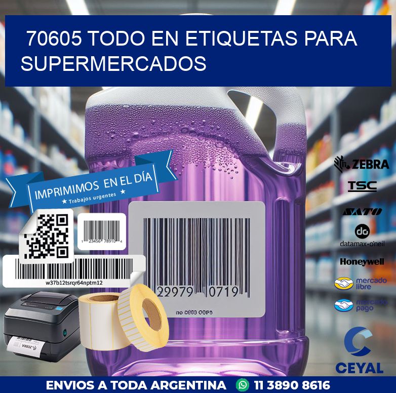 70605 TODO EN ETIQUETAS PARA SUPERMERCADOS