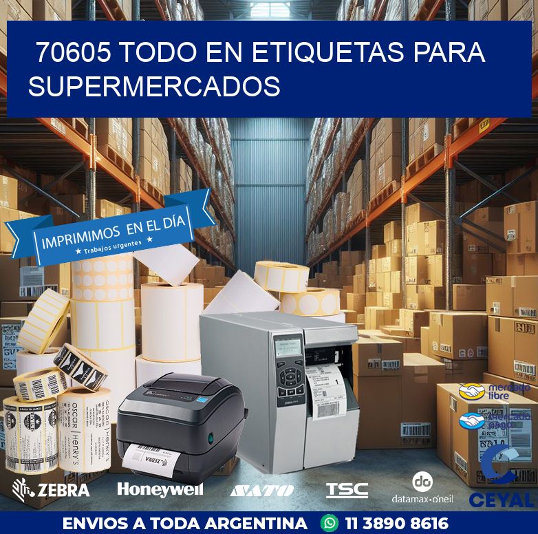 70605 TODO EN ETIQUETAS PARA SUPERMERCADOS