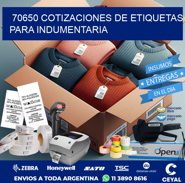 70650 COTIZACIONES DE ETIQUETAS PARA INDUMENTARIA