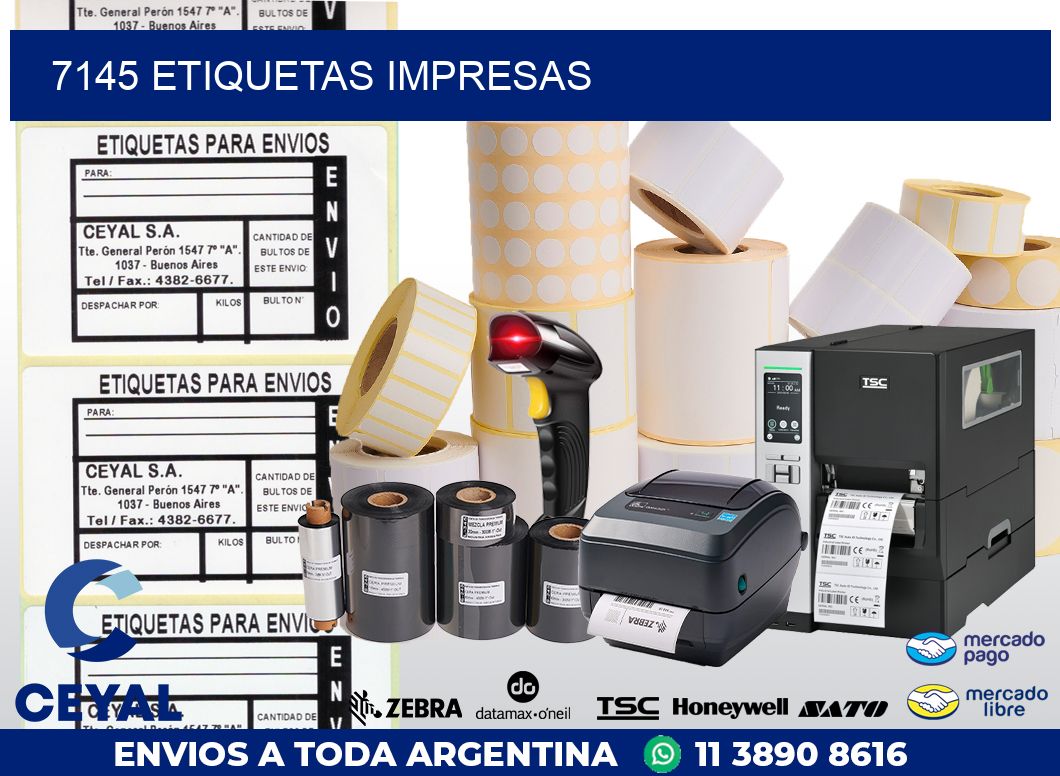 7145 ETIQUETAS IMPRESAS