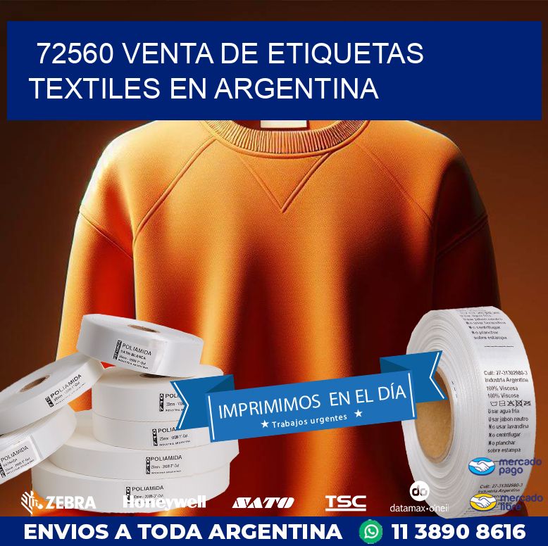 72560 VENTA DE ETIQUETAS TEXTILES EN ARGENTINA