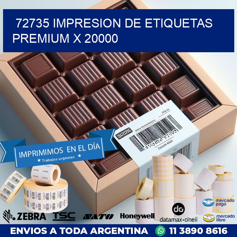 72735 IMPRESION DE ETIQUETAS PREMIUM X 20000