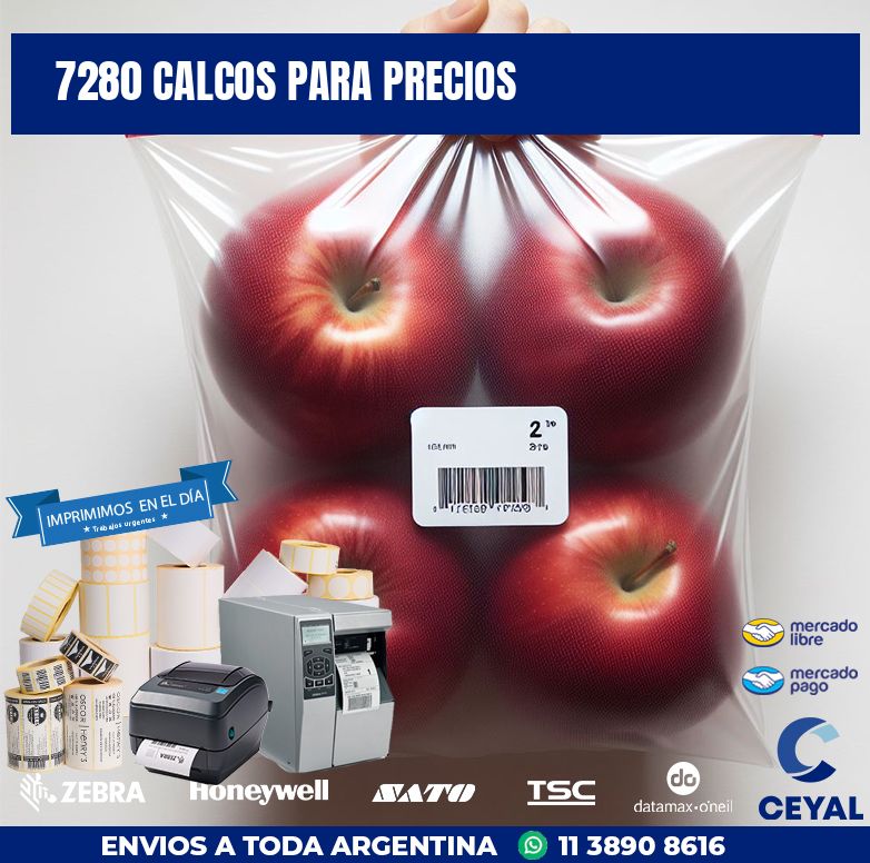 7280 CALCOS PARA PRECIOS