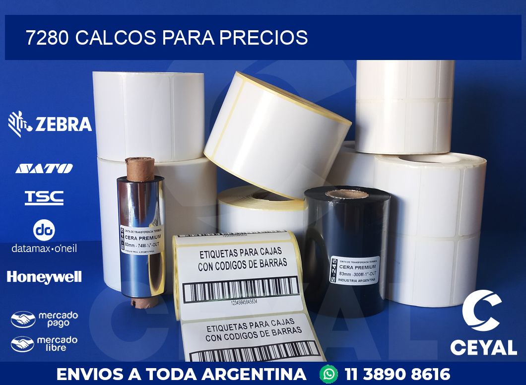 7280 CALCOS PARA PRECIOS