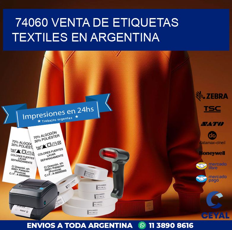 74060 VENTA DE ETIQUETAS TEXTILES EN ARGENTINA