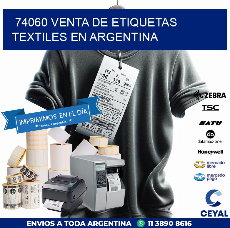 74060 VENTA DE ETIQUETAS TEXTILES EN ARGENTINA