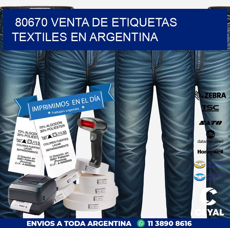 80670 VENTA DE ETIQUETAS TEXTILES EN ARGENTINA