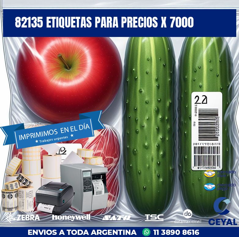 82135 ETIQUETAS PARA PRECIOS X 7000