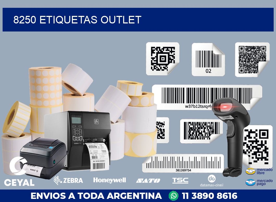 8250 ETIQUETAS OUTLET