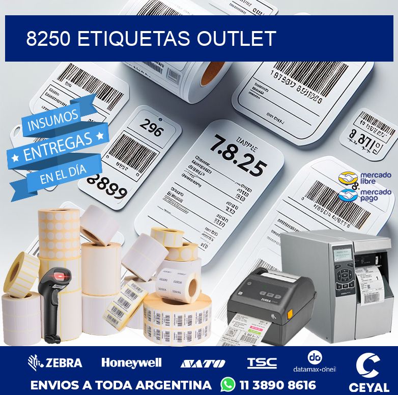 8250 ETIQUETAS OUTLET