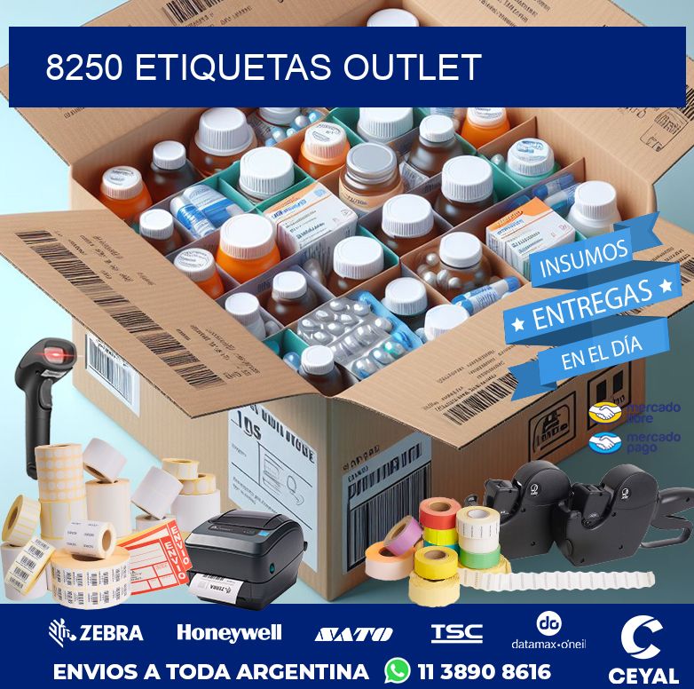 8250 ETIQUETAS OUTLET