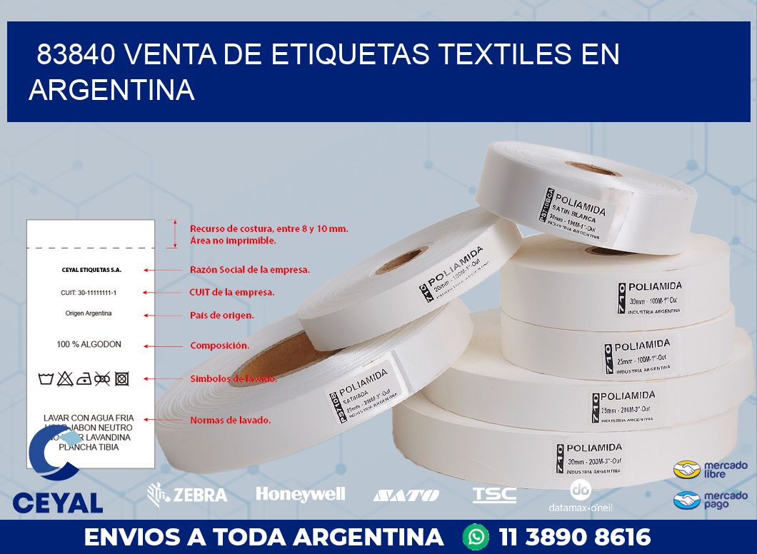 83840 VENTA DE ETIQUETAS TEXTILES EN ARGENTINA