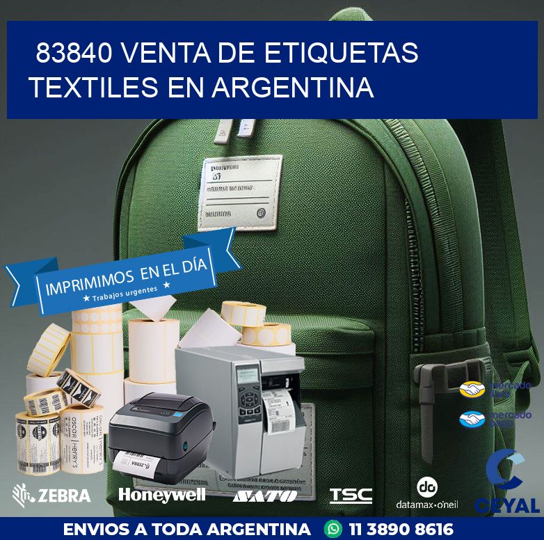 83840 VENTA DE ETIQUETAS TEXTILES EN ARGENTINA