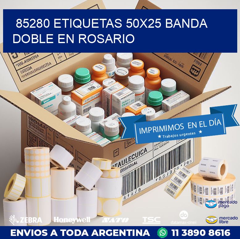 85280 ETIQUETAS 50X25 BANDA DOBLE EN ROSARIO