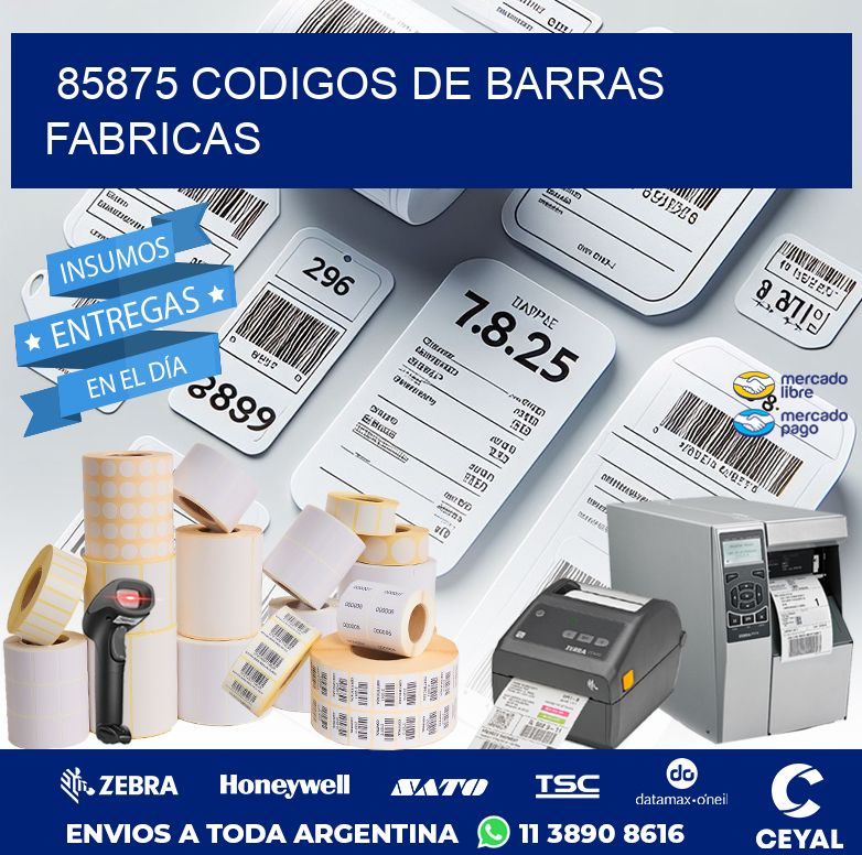 85875 CODIGOS DE BARRAS FABRICAS