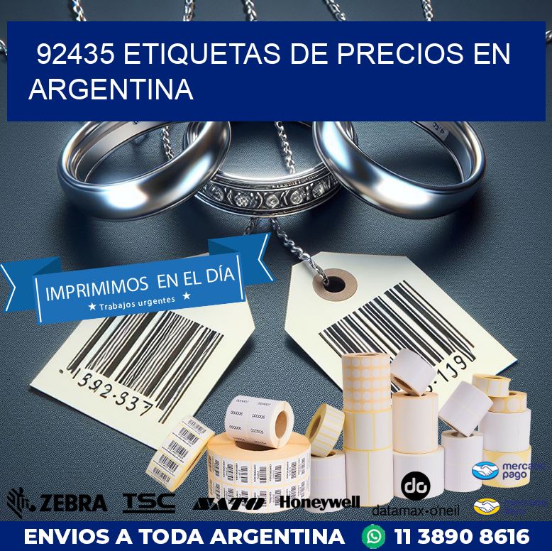 92435 ETIQUETAS DE PRECIOS EN ARGENTINA