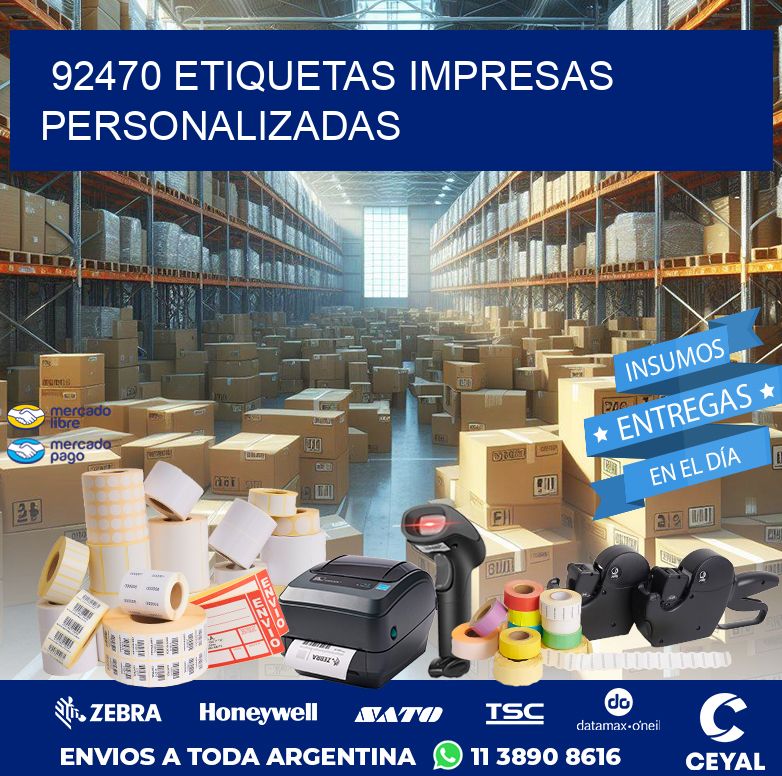 92470 ETIQUETAS IMPRESAS PERSONALIZADAS