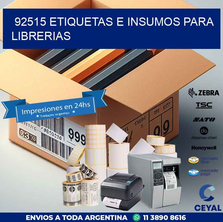 92515 ETIQUETAS E INSUMOS PARA LIBRERIAS