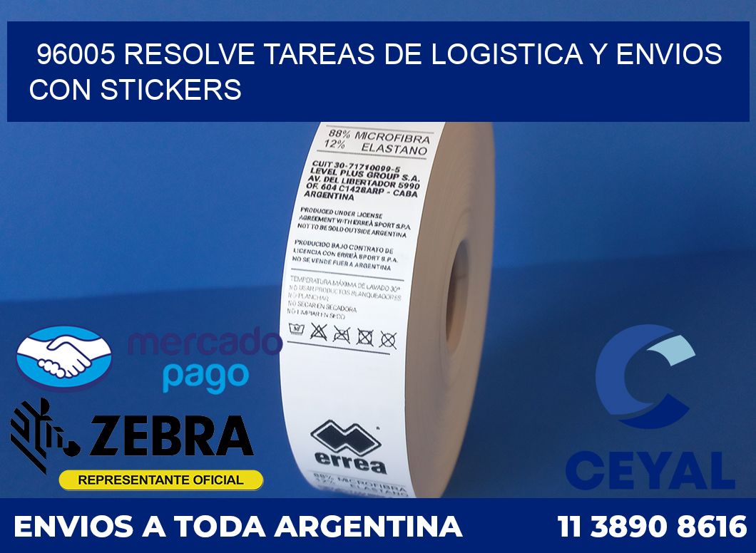 96005 RESOLVE TAREAS DE LOGISTICA Y ENVIOS CON STICKERS