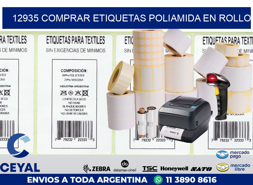 12935 COMPRAR ETIQUETAS POLIAMIDA EN ROLLO