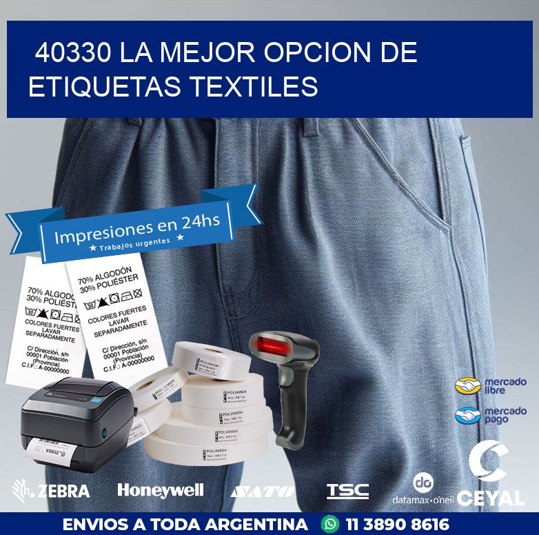 40330 LA MEJOR OPCION DE ETIQUETAS TEXTILES