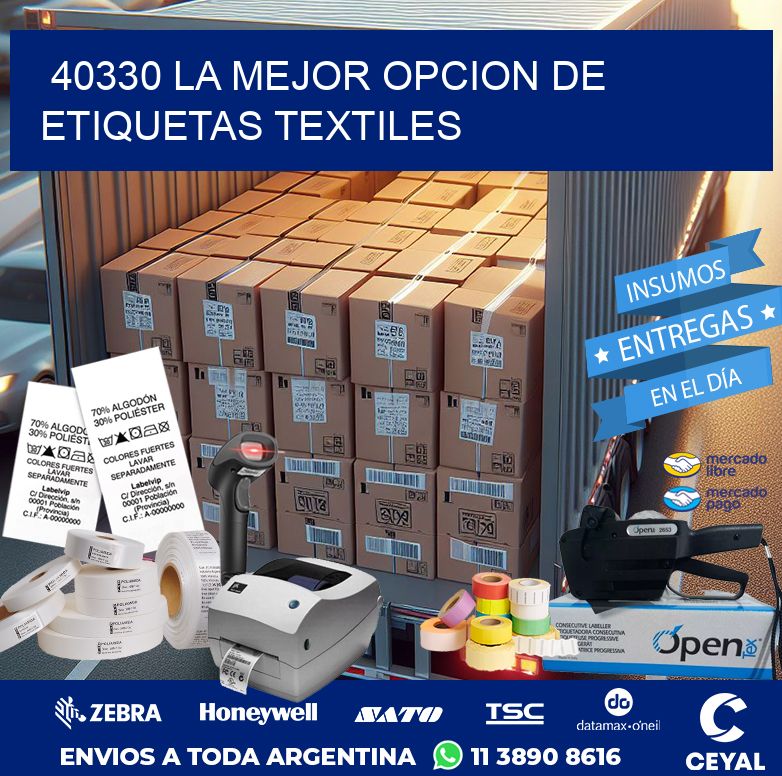 40330 LA MEJOR OPCION DE ETIQUETAS TEXTILES