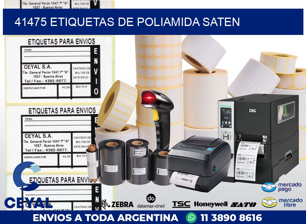 41475 ETIQUETAS DE POLIAMIDA SATEN