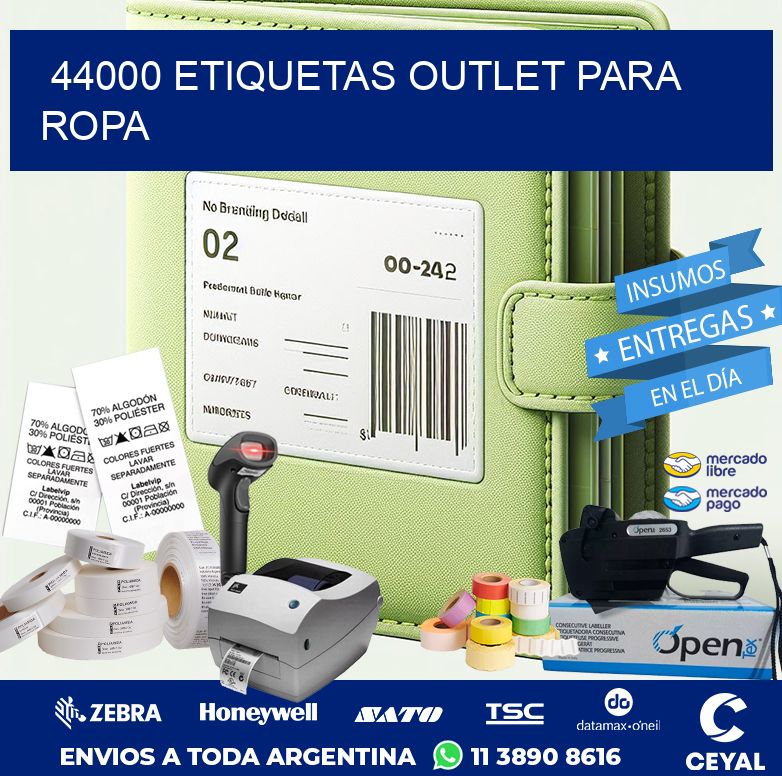 44000 ETIQUETAS OUTLET PARA ROPA