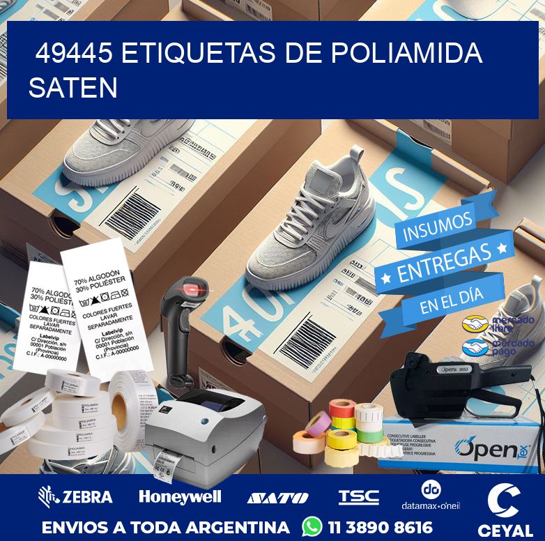 49445 ETIQUETAS DE POLIAMIDA SATEN