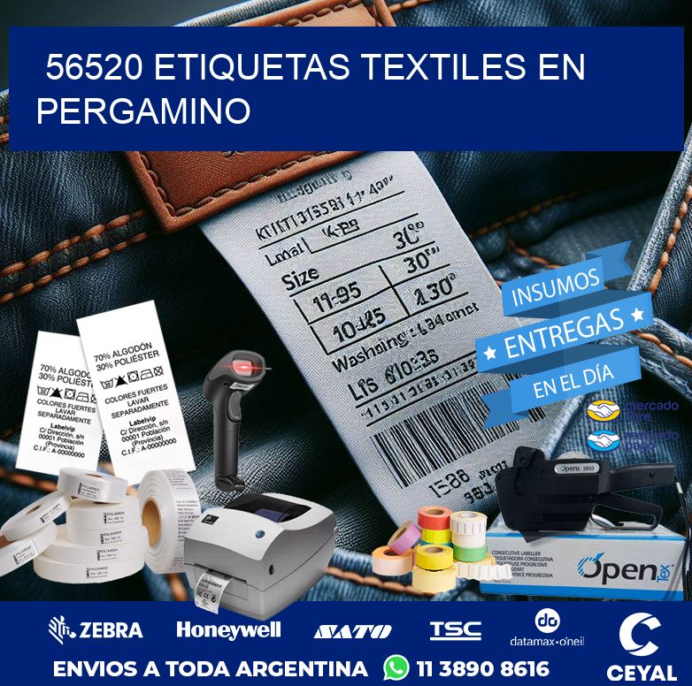 56520 ETIQUETAS TEXTILES EN PERGAMINO