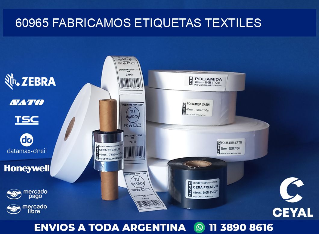 60965 FABRICAMOS ETIQUETAS TEXTILES