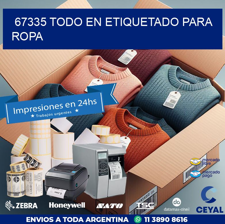 67335 TODO EN ETIQUETADO PARA ROPA