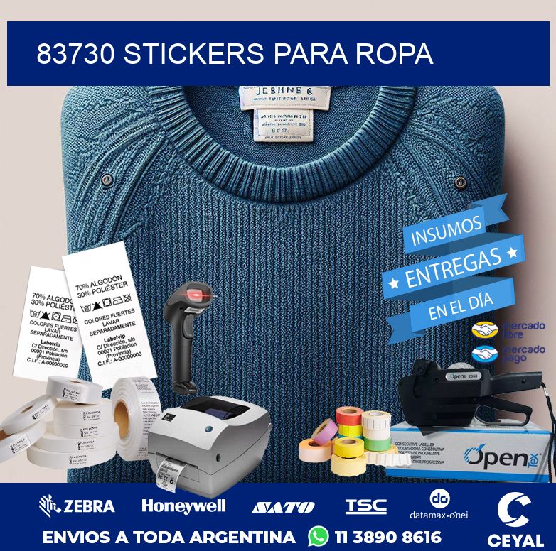 83730 STICKERS PARA ROPA