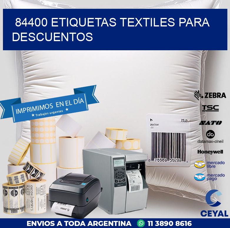 84400 ETIQUETAS TEXTILES PARA DESCUENTOS