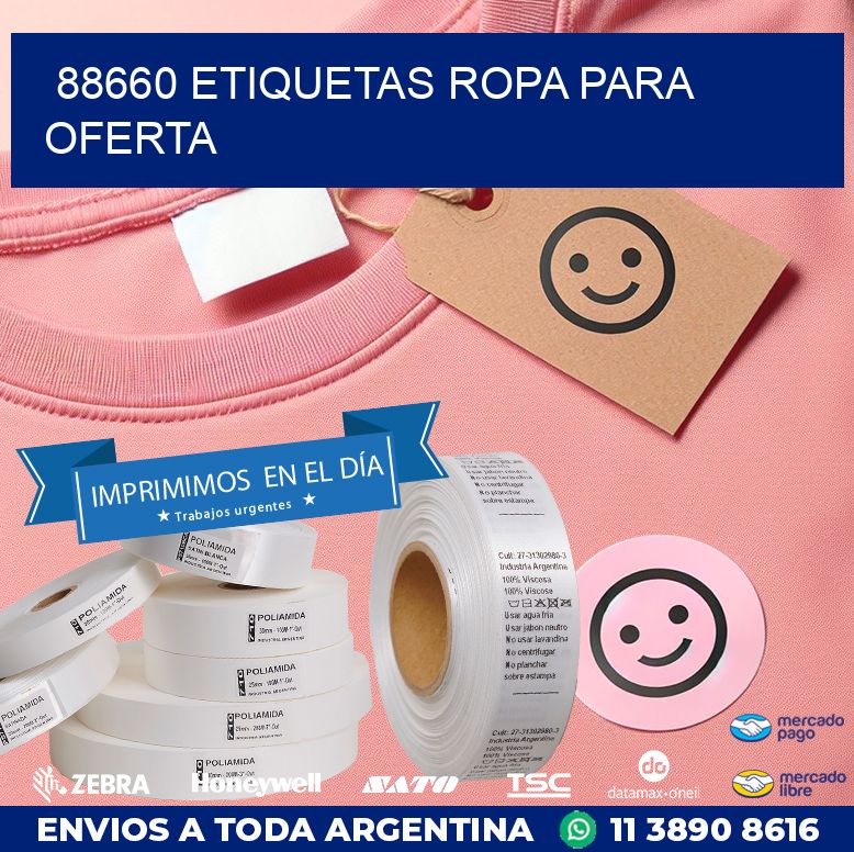 88660 ETIQUETAS ROPA PARA OFERTA