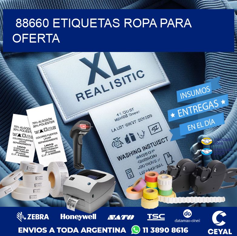 88660 ETIQUETAS ROPA PARA OFERTA