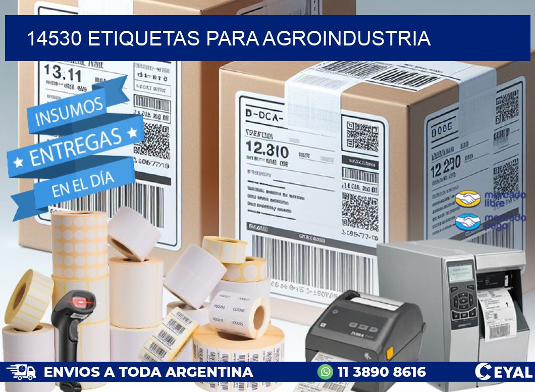 14530 ETIQUETAS PARA AGROINDUSTRIA